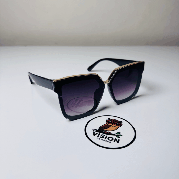 1 Dark Mirage Siyah Köşeli Lüks Kadın Güneş Gözlüğü - Görsel 1