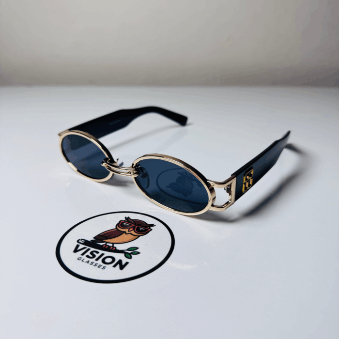 3 Luna Noir Model Kadın Retro Siyah Dar Güneş Gözlüğü - Görsel 1