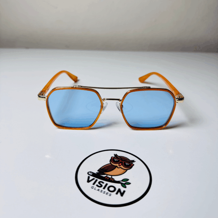 1 Vitrum Orange Unisex Köşeli Güneş Gözlüğü - Görsel 2