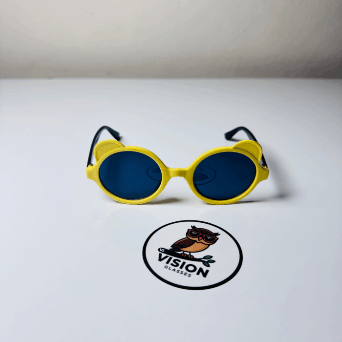 Çocuk Sarı Kulaklı Yuvarlak Güneş Gözlüğü - Görsel 2