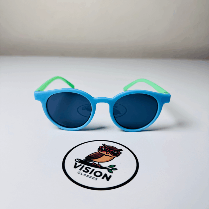 Çocuk Mavi Renkli Hafif Esnek Güneş Gözlüğü - Görsel 2