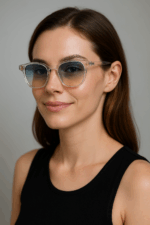 Solar Wave Unisex Şeffaf Güneş Gözlüğü - Görsel 4