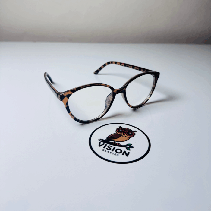 Feline Focus Kadın Leopar Mavi Işık Korumalı Gözlük - Görsel 1