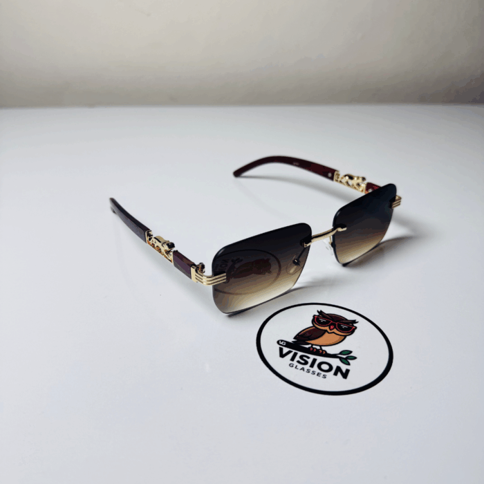 3 Olivia Gold Çerçevesiz Kadın Güneş Gözlüğü - Görsel 1