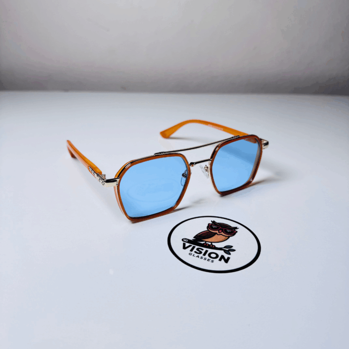 3 Vitrum Orange Unisex Köşeli Güneş Gözlüğü - Görsel 1