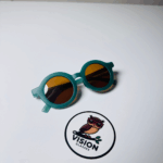 Vision Kids Yeşil Yuvarlak Güneş Gözlüğü - Görsel 3