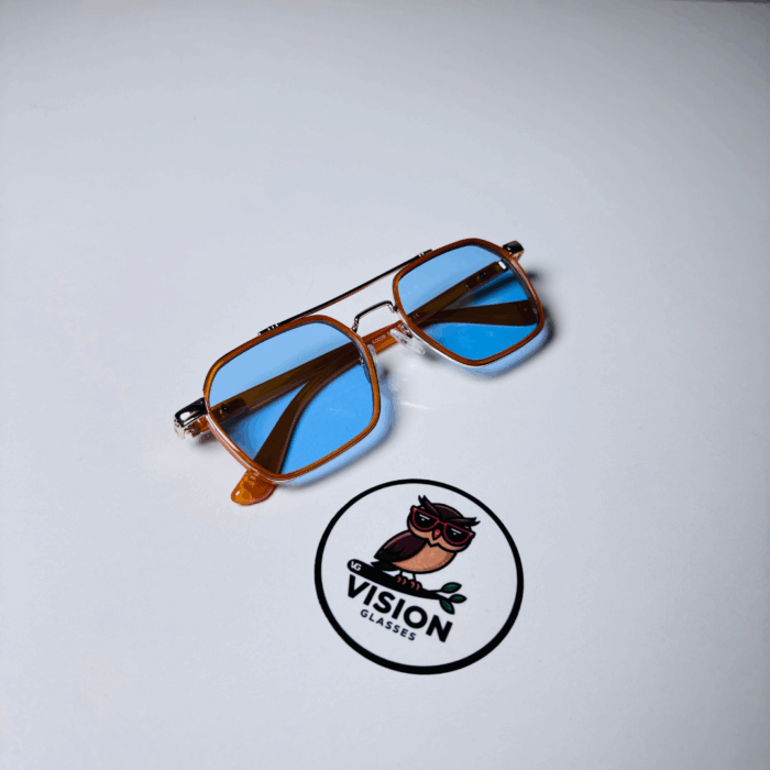 4 Vitrum Orange Unisex Köşeli Güneş Gözlüğü - Görsel 4