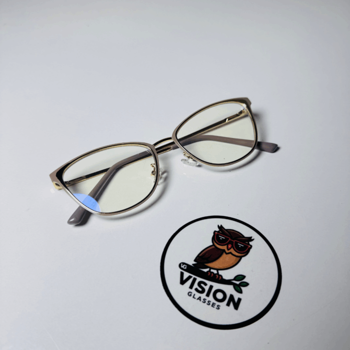 Golden Luxe Kadın Mavi Işık Korumalı Gözlük - Görsel 3