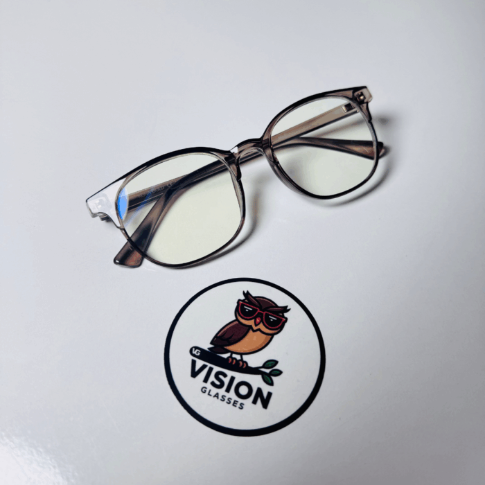 4 Sepia Brown Unisex Mavi Işık Korumalı Gözlük - Görsel 4