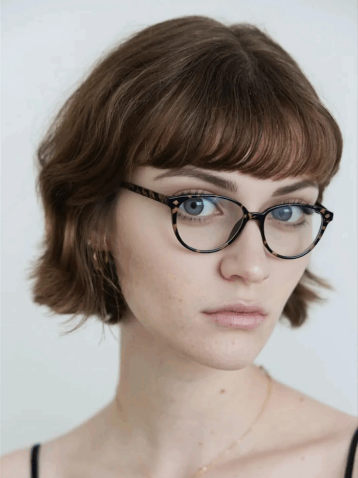 Feline Focus Kadın Leopar Mavi Işık Korumalı Gözlük - Görsel 5