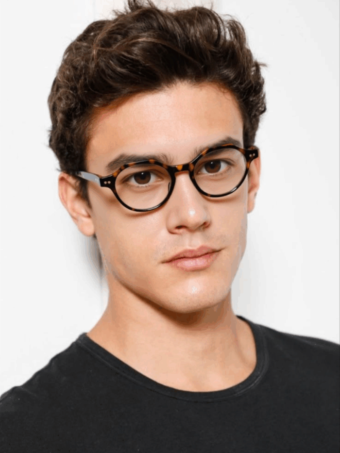 Ethan Vintage Unisex Leopar Mavi Işık Korumalı Gözlük - Görsel 5