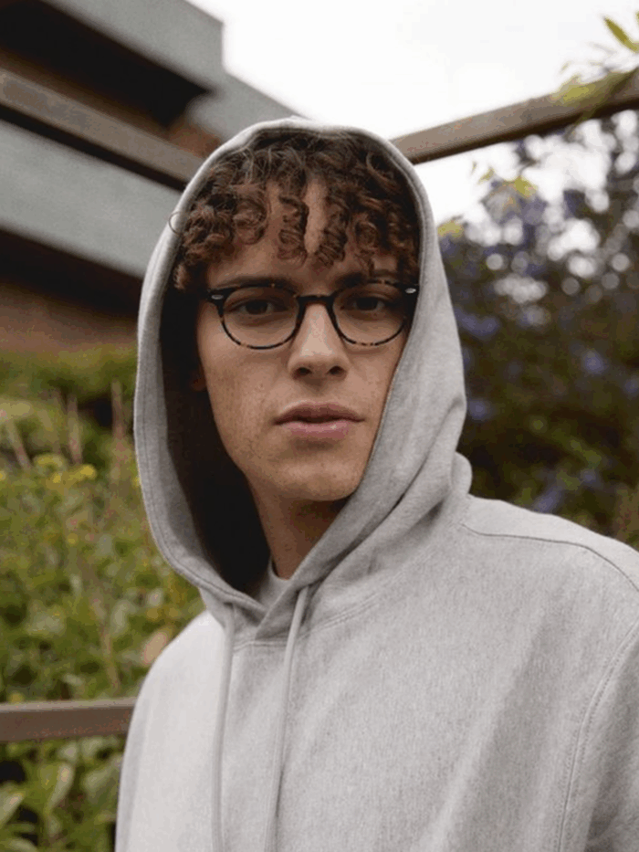 Round Leopard Unisex Yuvarlak Mavi Işık Korumalı Gözlük - Görsel 6