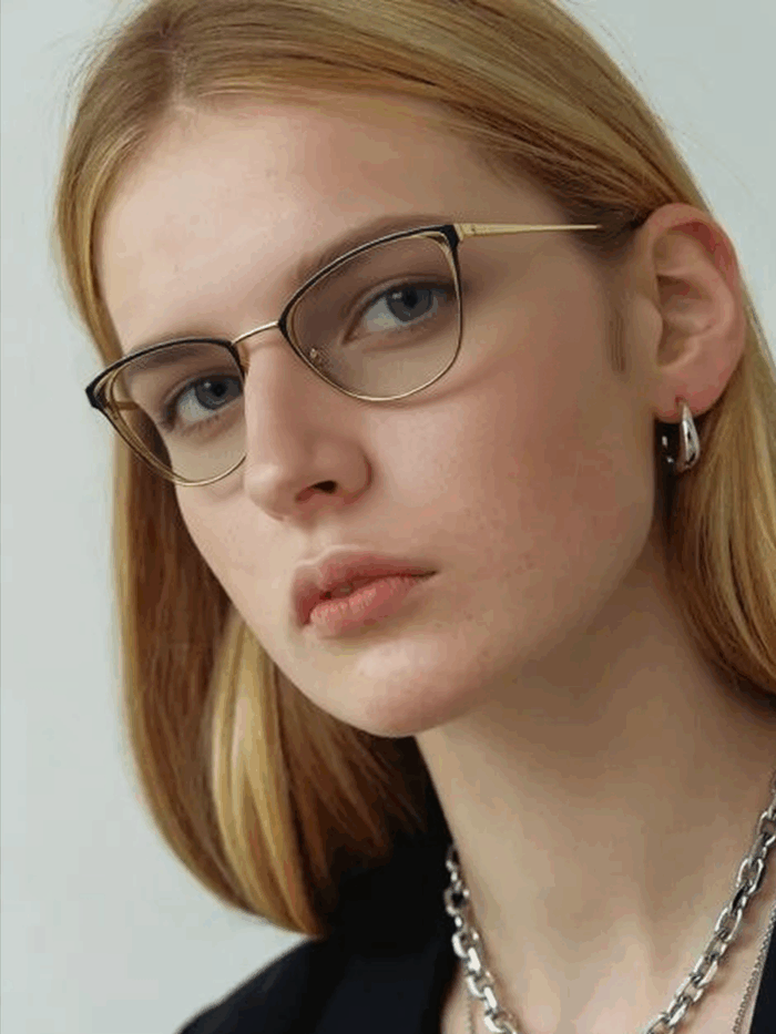 Golden Luxe Kadın Mavi Işık Korumalı Gözlük - Görsel 5