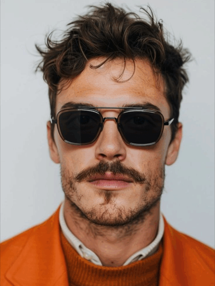 Adsız tasarım (12) Dominus Erkek Köşeli Güneş Gözlüğü - Görsel 5