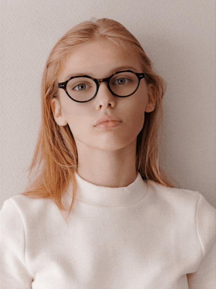 Ethan Vintage Unisex Leopar Mavi Işık Korumalı Gözlük - Görsel 6