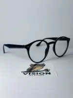 Thin Black Unisex Yuvarlak Mavi Işık Korumalı Gözlük - Görsel 2