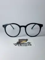Dense Black Unisex Siyah Yuvarlak Mavi Işık Korumalı Gözlük - Görsel 3