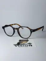 Ethan Vintage Unisex Leopar Mavi Işık Korumalı Gözlük - Görsel 3