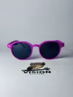 Çocuk Pembe Oval Esnek Güneş Gözlüğü - Görsel 3