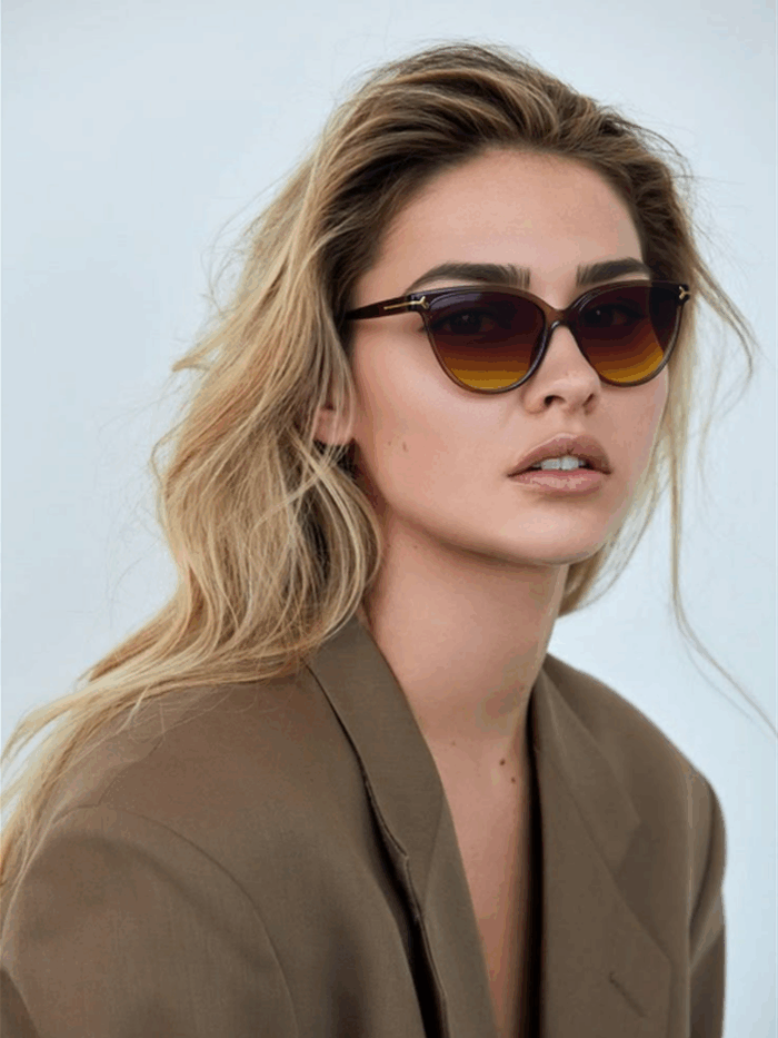 Velvet Mirage Kadın Kahverengi Güneş Gözlüğü - Görsel 5