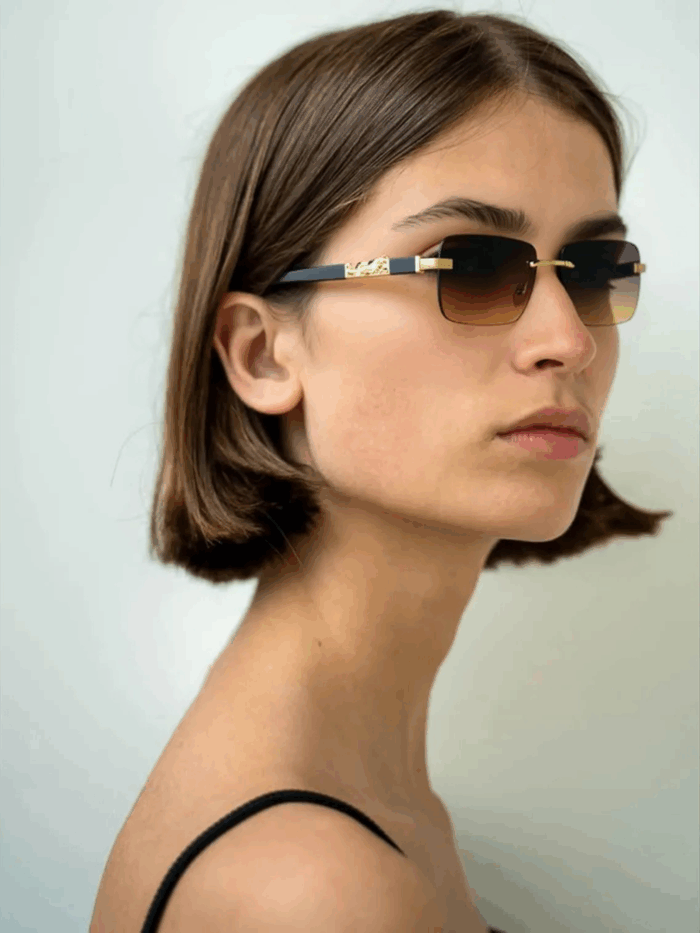 Olivia Gold Çerçevesiz Kadın Güneş Gözlüğü - Görsel 6