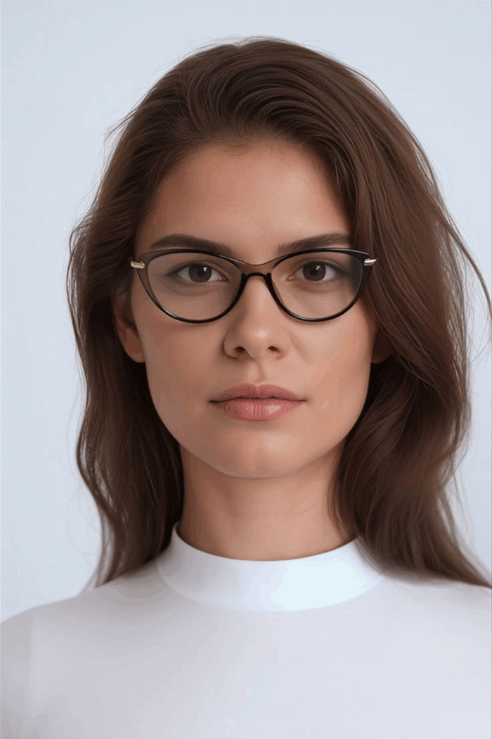 yourmirror-result (7) Saphire West Kadın Cat Eye Mavi Işık Korumalı Gözlük - Görsel 5